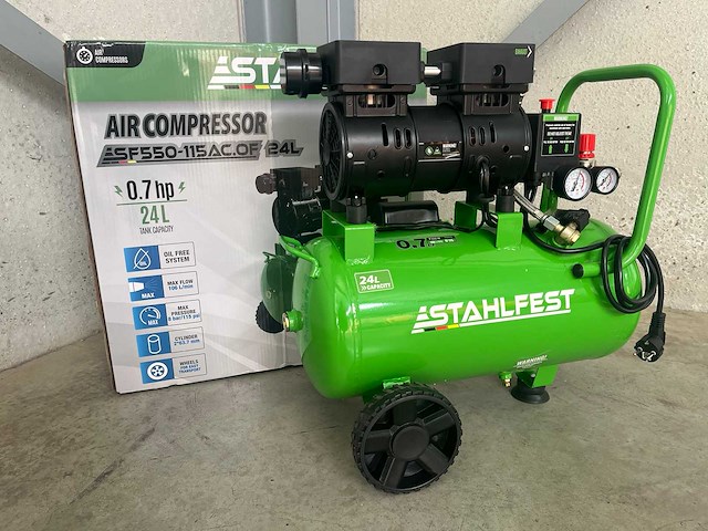 Stahlfest 24 liter olievrije compressor - afbeelding 13 van  17