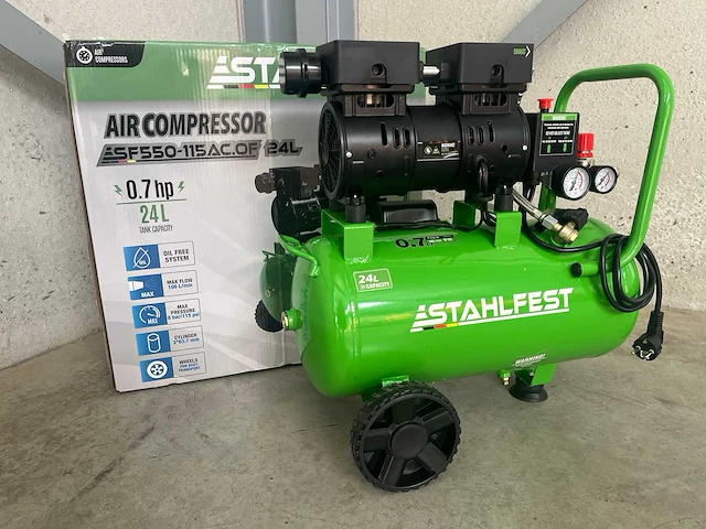 Stahlfest 24 liter olievrije compressor - afbeelding 3 van  21