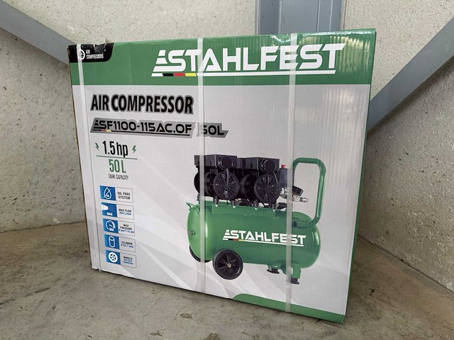 Stahlfest 50 liter olievrije compressor - afbeelding 2 van  13