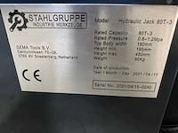 Stahlfest 80 ton hydropneumatische krik - afbeelding 4 van  14