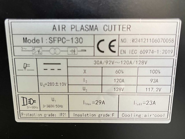 Stahlfest sfpc130 perslucht plasmasnijmachine - afbeelding 10 van  19