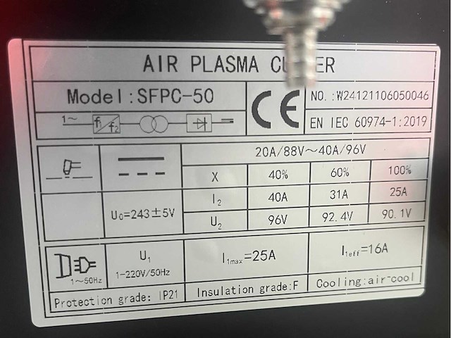 Stahlfest sfpc50 perslucht plasmasnijmachine - afbeelding 11 van  12