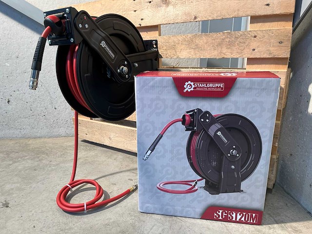 Stahlgruppe 20 meter luchtslanghaspel - afbeelding 5 van  14