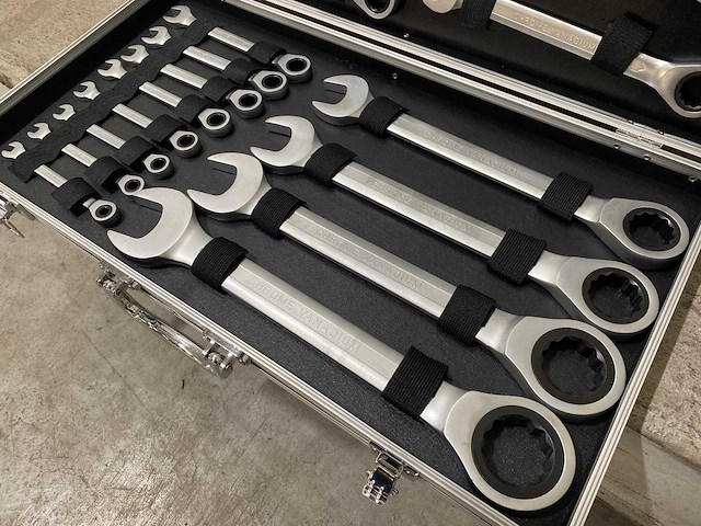 Stahlgruppe 22-delige steek- en ringratel sleutel set - afbeelding 4 van  9