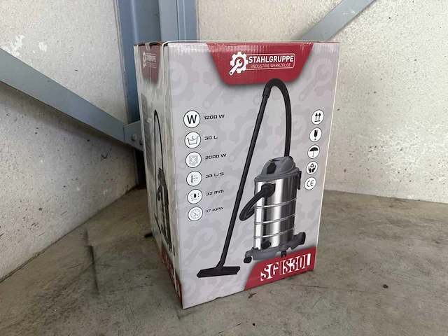 Stahlgruppe 30 liter industriële nat/droog stofzuiger - afbeelding 11 van  19