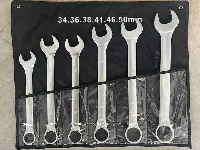 Stahlgruppe chrome vanadium xxl steek- en ringsleutel set - afbeelding 3 van  8