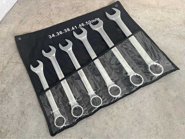 Stahlgruppe chrome vanadium xxl steek- en ringsleutel set - afbeelding 1 van  8