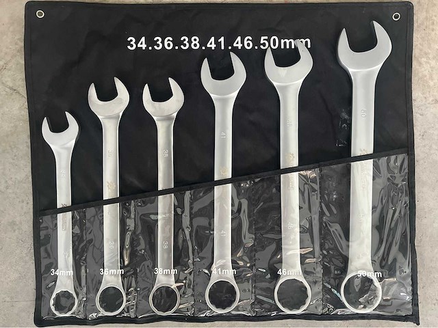 Stahlgruppe chrome vanadium xxl steek- en ringsleutel set - afbeelding 1 van  1
