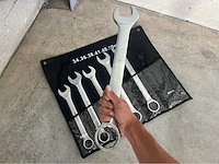 Stahlgruppe chrome vanadium xxl steek- en ringsleutel set - afbeelding 3 van  3