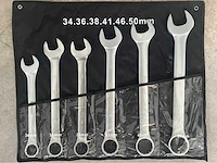 Stahlgruppe chrome vanadium xxl steek- en ringsleutel set - afbeelding 3 van  8
