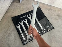 Stahlgruppe chrome vanadium xxl steek- en ringsleutel set - afbeelding 5 van  8