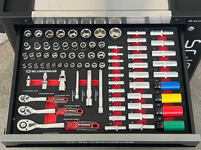Stahlgruppe sg10-25 gevulde gereedschapswagen - afbeelding 2 van  23
