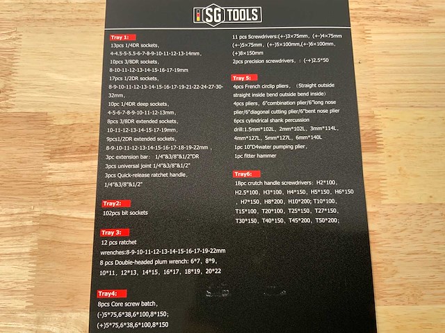 Stahlgruppe sg11 gereedschapswagen 258 delig - afbeelding 4 van  8