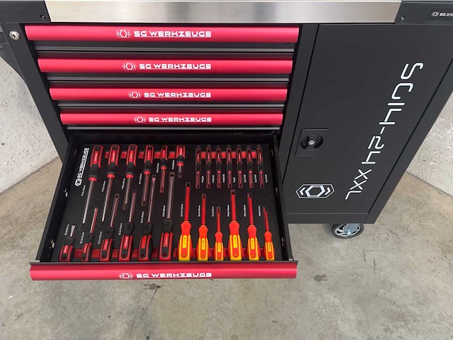 Stahlgruppe sg14-24 xxl gevulde gereedschapswagen - afbeelding 8 van  11
