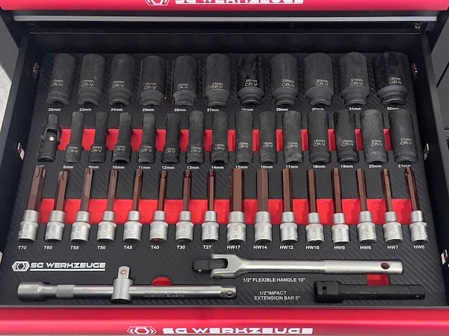 Stahlgruppe sg14-24 xxl gevulde gereedschapswagen - afbeelding 6 van  24