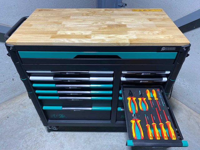 Stahlgruppe sg23 professionele gevulde gereedschapswagen met achterwand - afbeelding 28 van  43