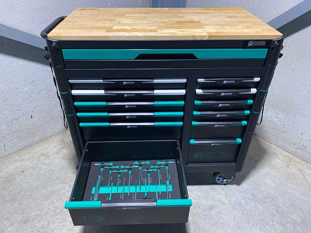 Stahlgruppe sg23 professionele gevulde gereedschapswagen met achterwand - afbeelding 28 van  43