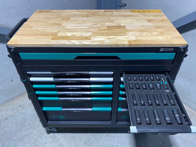 Stahlgruppe sg23 professionele gevulde gereedschapswagen met achterwand - afbeelding 42 van  43