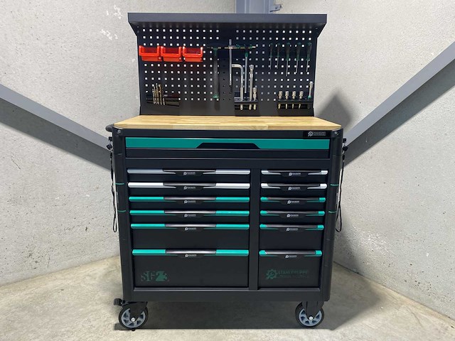 Stahlgruppe sg23 professionele gevulde gereedschapswagen met achterwand - afbeelding 31 van  43