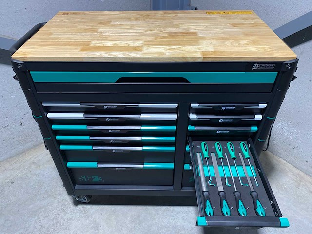 Stahlgruppe sg23 professionele gevulde gereedschapswagen met achterwand - afbeelding 15 van  19