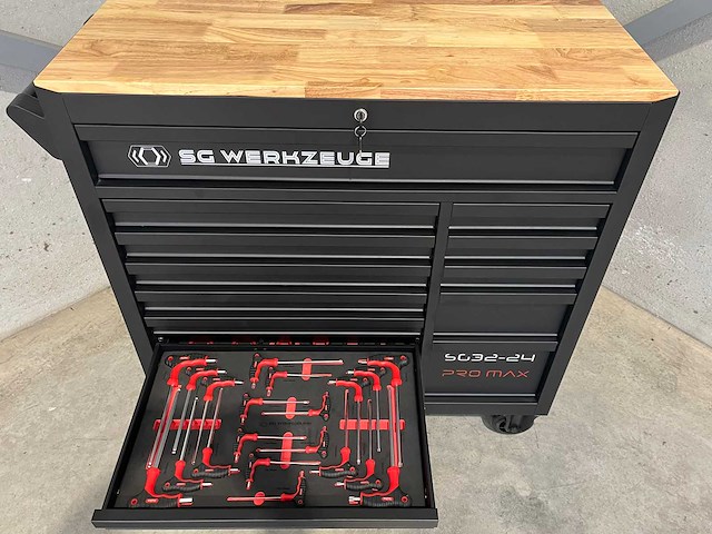 Stahlgruppe sg32-24 gevulde gereedschapswagen - afbeelding 22 van  38