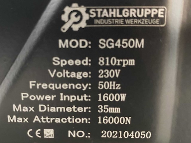 Stahlgruppe sg450m magneetboormachine - afbeelding 14 van  17