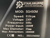 Stahlgruppe sg450m magneetboormachine - afbeelding 5 van  11