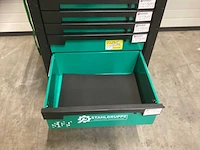Stahlgruppe sg9 - gereedschapwagen - groen - 7 laden - 5 gevuld - afbeelding 2 van  14