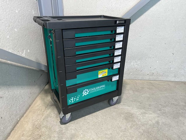 Stahlgruppe sg9 gevulde gereedschapswagen + accu gereedschappen - afbeelding 11 van  28