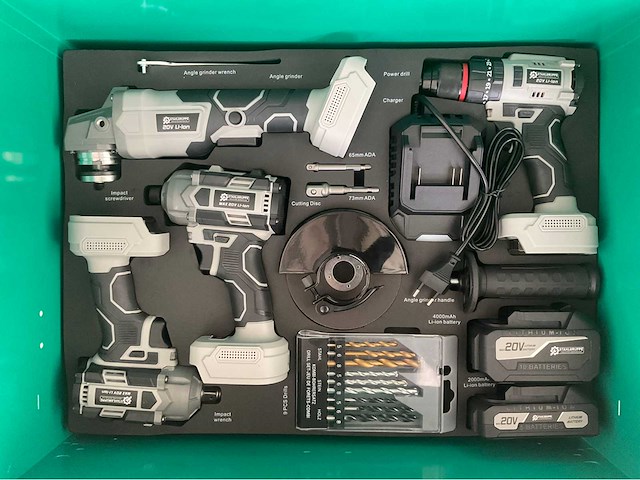 Stahlgruppe sg9 gevulde gereedschapswagen + accu gereedschappen - afbeelding 29 van  32