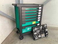 Stahlgruppe sg9 gevulde gereedschapswagen + accu gereedschappen