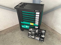 Stahlgruppe sg9 gevulde gereedschapswagen + accu gereedschappen - afbeelding 8 van  9