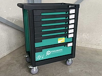 Stahlgruppe sg9 gevulde gereedschapswagen + accu gereedschappen - afbeelding 3 van  4