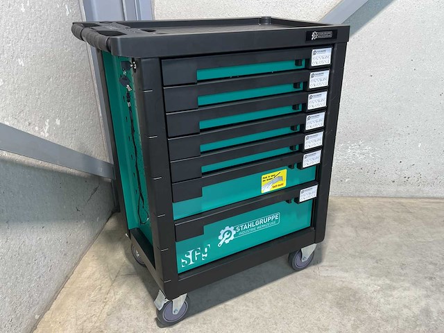 Stahlgruppe sg9 gevulde gereedschapswagen + accu gereedschappen - afbeelding 30 van  31