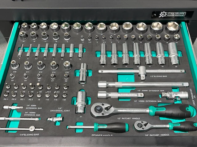 Stahlgruppe sg9 professionele gevulde gereedschapswagen - afbeelding 4 van  25