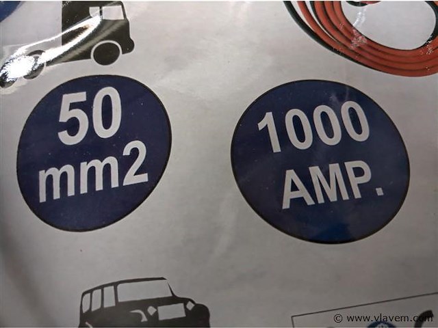 Stahlkaiser accu startkabelset 1000amp - afbeelding 4 van  4