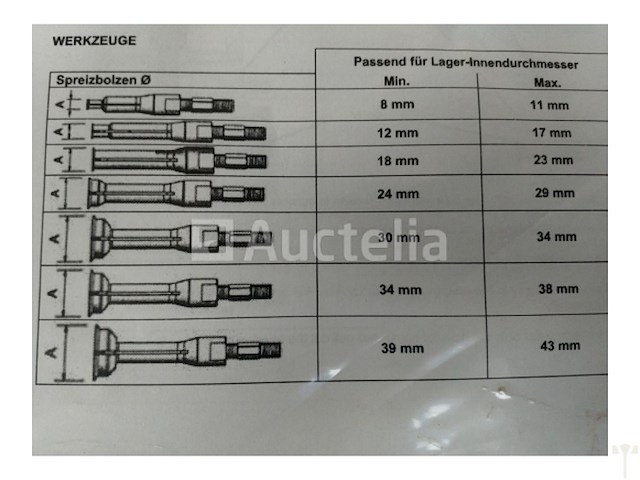 Stahlkaiser binnen en buitenlager trekkerset 10 delig - afbeelding 4 van  6