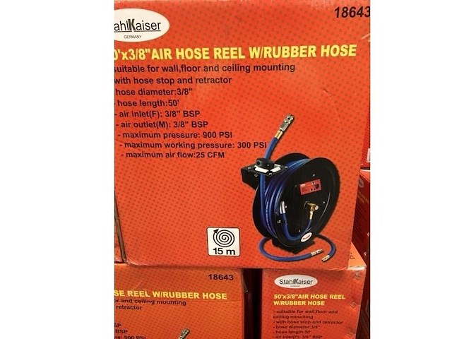 Stahlkaiser luchtslanghaspel 15 meter - afbeelding 2 van  2