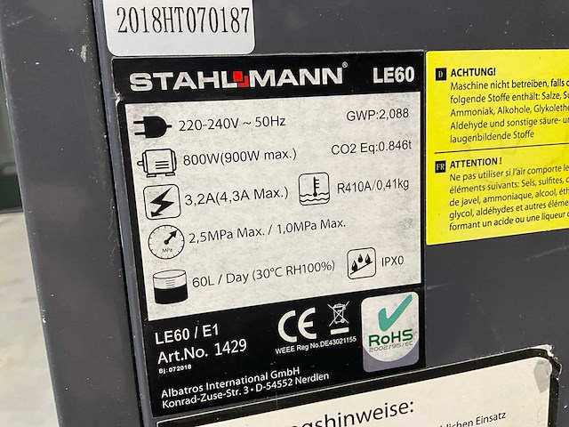 Stahlmann le60 bouwdroger - afbeelding 3 van  3