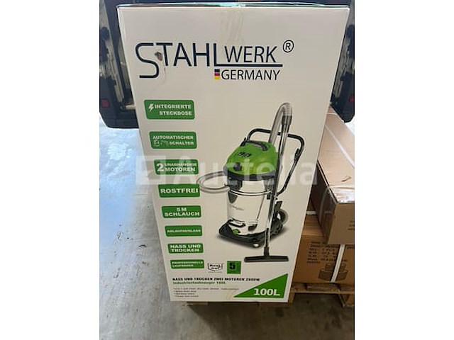 Stahlwerk stof en water bouw stofzuiger 100 liter - afbeelding 4 van  4