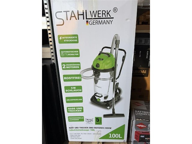 Stahlwerk stof en water bouw stofzuiger 100 liter - afbeelding 5 van  7