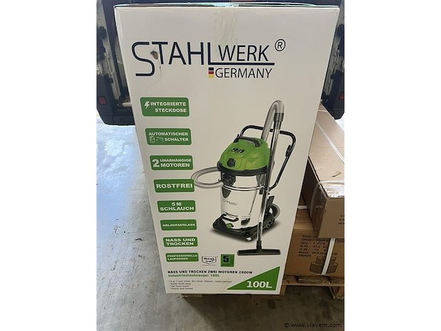 Stahlwerk stof en water bouw stofzuiger 100 liter - afbeelding 3 van  7