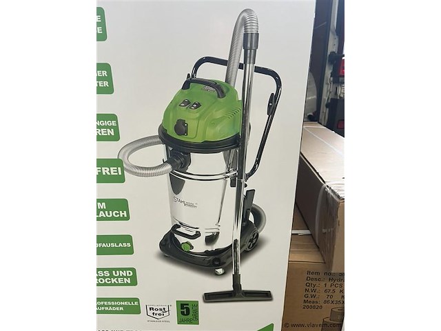 Stahlwerk stof en water bouw stofzuiger 100 liter - afbeelding 4 van  7