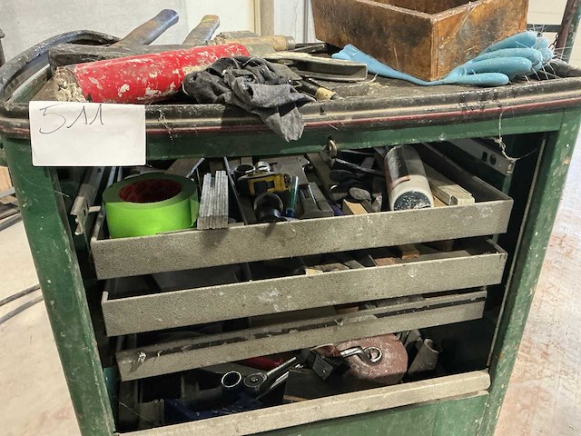 Stahlwille gereedschapswagen met inhoud - afbeelding 3 van  4