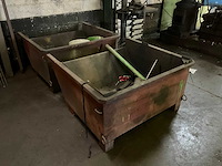 Stalen afvalcontainer (2x) - afbeelding 2 van  6