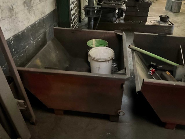 Stalen afvalcontainer (2x) - afbeelding 4 van  6