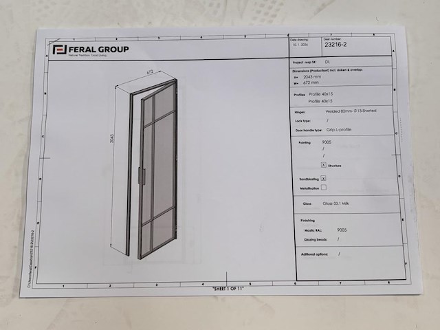 Stalen binnendeur afgemastikeerd - afbeelding 4 van  5