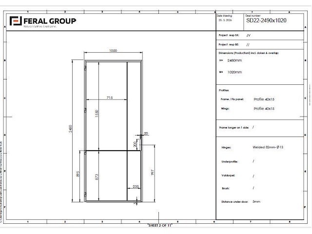 Stalen binnendeur afgemastikeerd - afbeelding 4 van  8