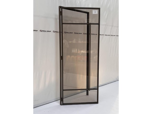 Stalen binnendeur met glaslatten - afbeelding 2 van  6