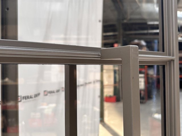 Stalen binnendeur met glaslatten - afbeelding 5 van  6